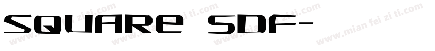 square SDF字体转换
